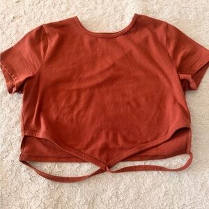 Hollister Warm Orange Baby Tee